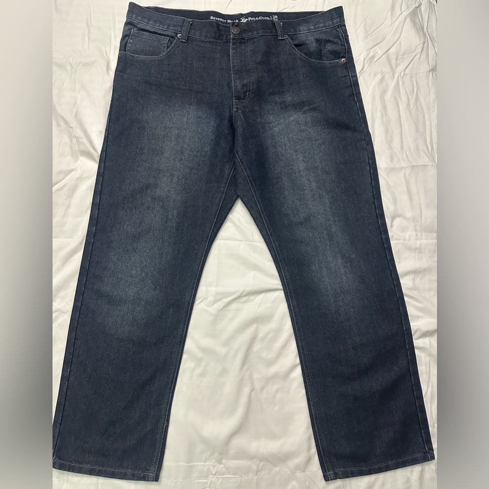 Beverly Hills Polo Club Dark Blue Straight Jeans Size 38/30